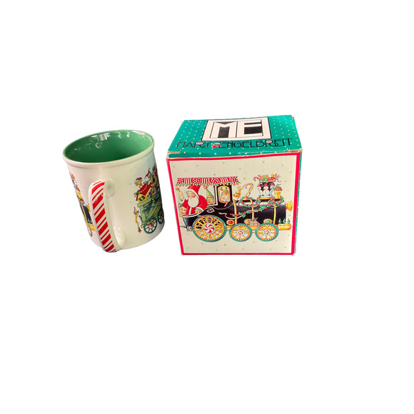 Vintage Mary Englebreit Christmas Attitude Train Mug NIB - Picture 2 of 3
